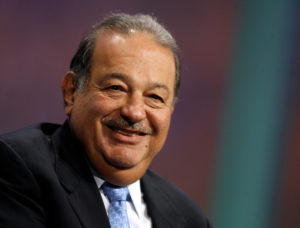 In this file photo, Carlos Slim speaks during a panel discussion at the Clinton Global Initiative Annual Meeting, Thursday, Sept. 27, 2007, in New York. The New York Times Co. says it has approved a $250 million investment bythe  Mexican telecommunications billionaire.  (AP Photo/Jason DeCrow)