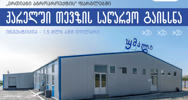 თევზი ქარელში 1.5 მლნ დოლარის ღირებულების თევზის საწარმო გაიხსნა