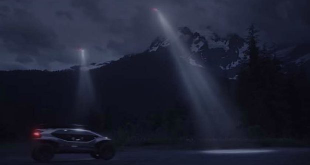 Audi-ს ახალ ავტომობილს გზას ფარების ნაცვლად დრონები გაუნათებენ